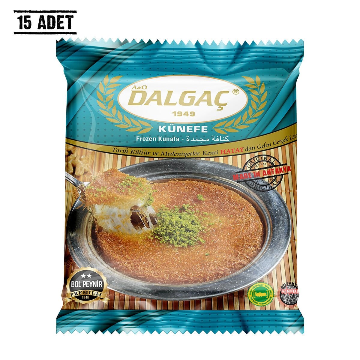 Dondurulmuş Peynirli Künefe 140 Gr Mini (15 Adet)