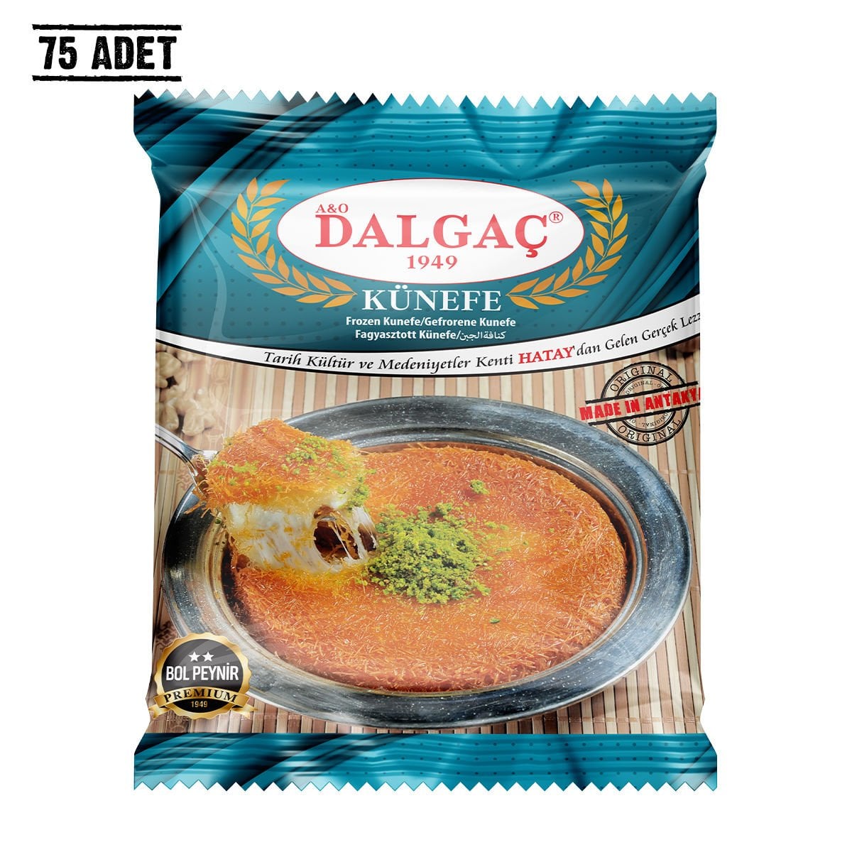 Dondurulmuş Peynirli Künefe 140 Gr Orta (75 Adet)