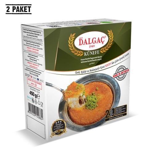 2 Adetli Kutu Dondurulmuş Peynirli Künefe 450 Gr