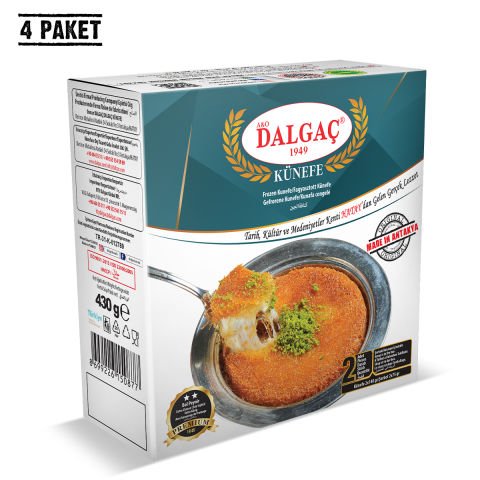 2 Adetli Kutu Dondurulmuş Peynirli Künefe 430 Gr Küçük (4 Paket)