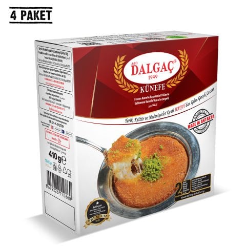 2 Adetli Kutu Dondurulmuş Peynirli Künefe 410 Gr Küçük (4 Paket)
