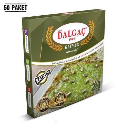 Dondurulmuş Katmer (2 Adet 170 Gr'lık Katmer) Büyük (50 Paket)