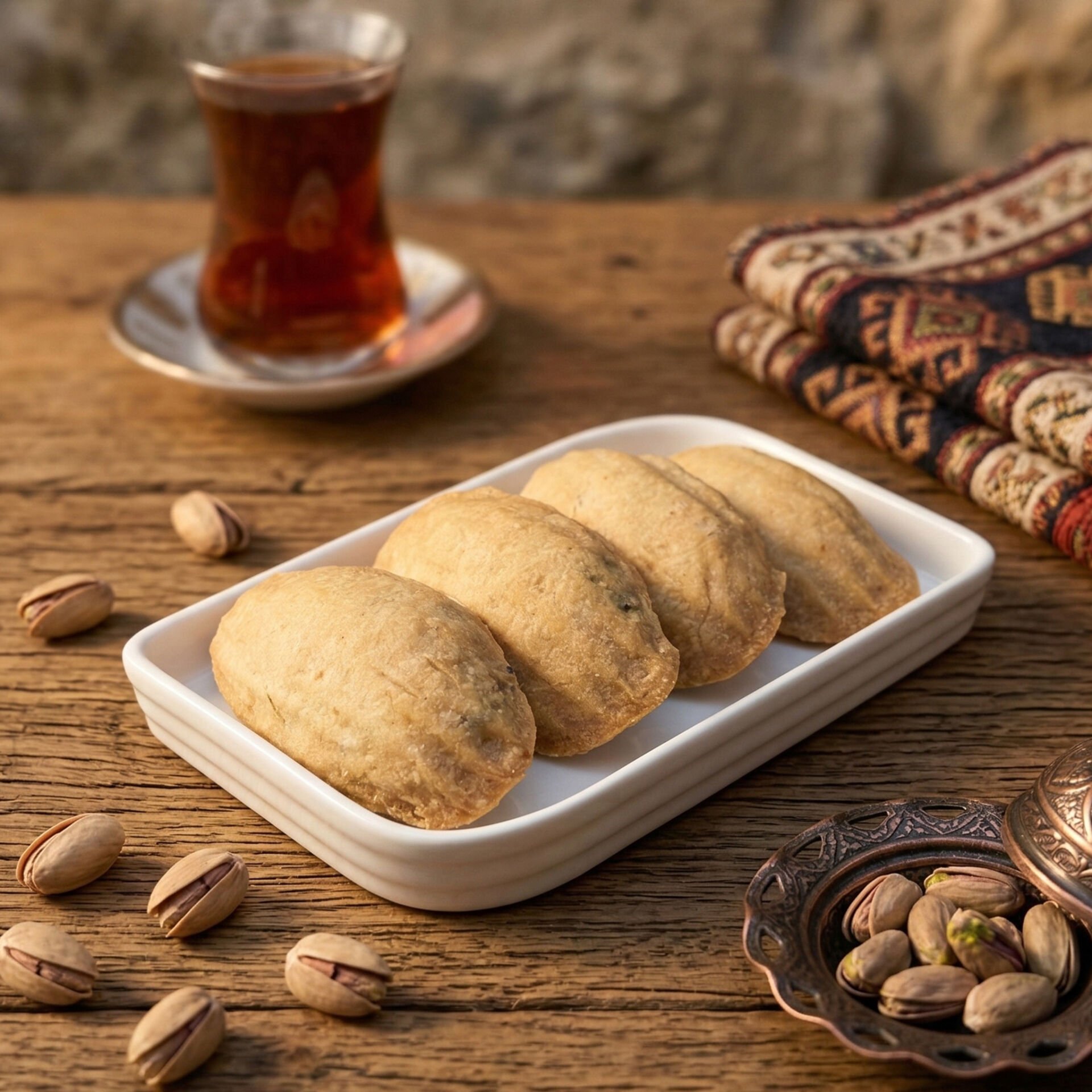 Hatay El Yapımı Fıstıklı Kerebiç (Kg) + Köpük 2 paket