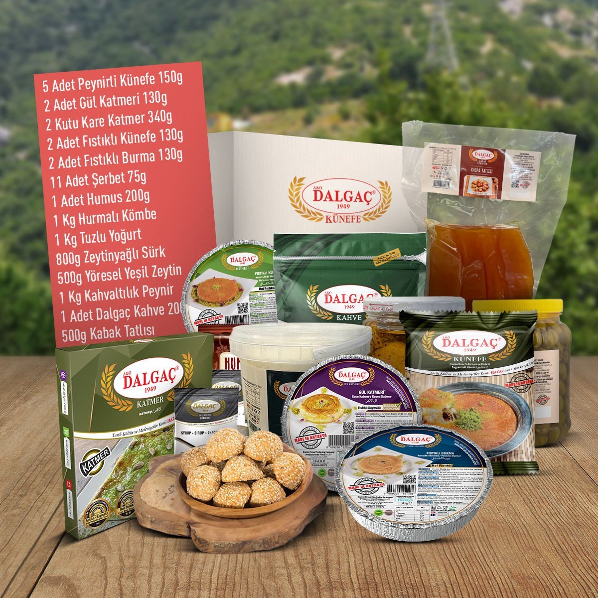 Hatay Yöresel Lüks Paketi - Yöresel Ürünler Tek Pakette