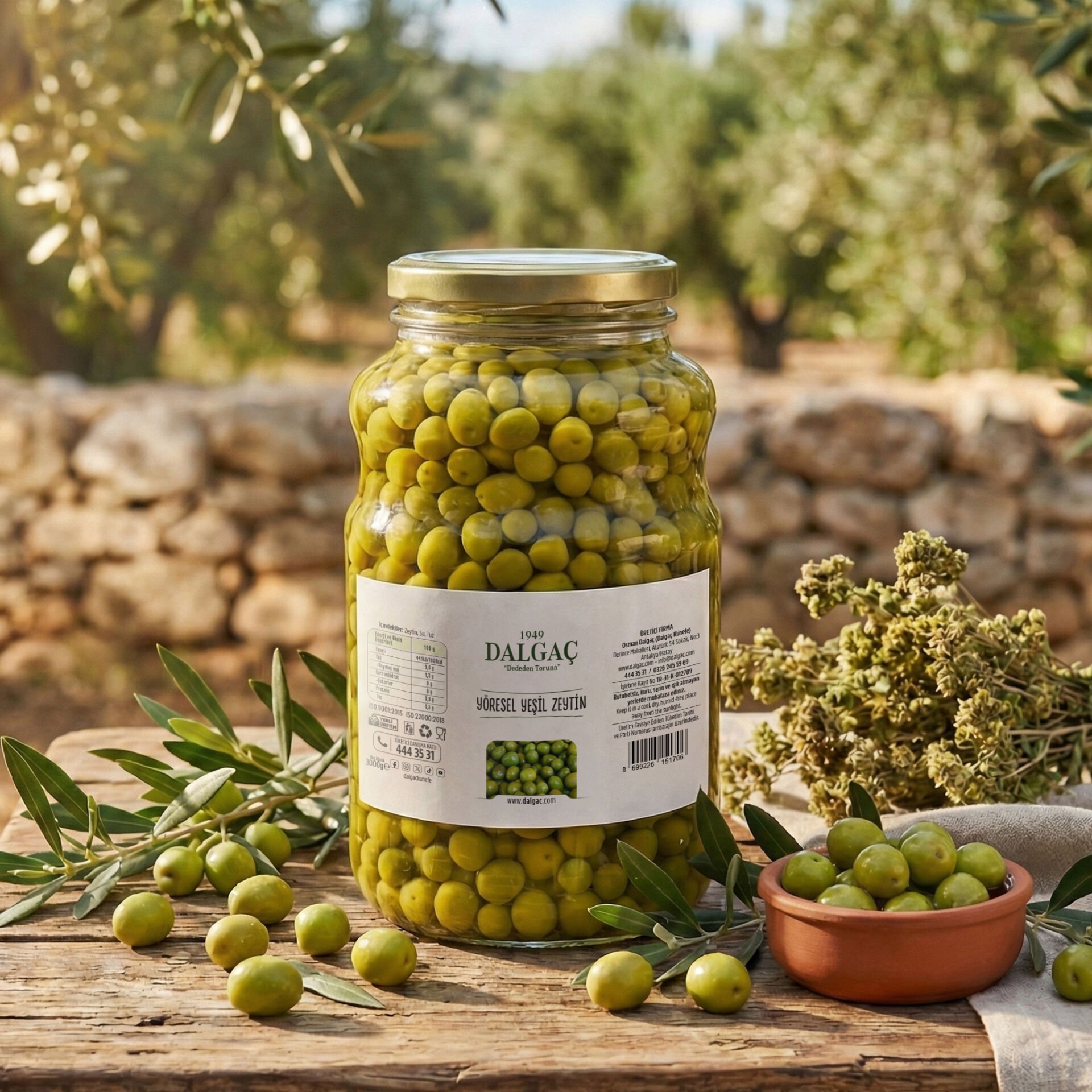 Yöresel Yeşil Zeytin